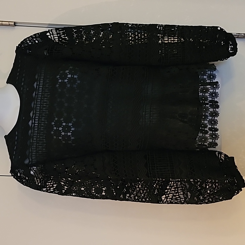 Express lacy long-sleeved blouse XS
